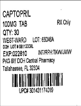 Captopril Tablets, USP 100 mg