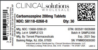 Carbamazepine 200mg tablets 30 ct blister card