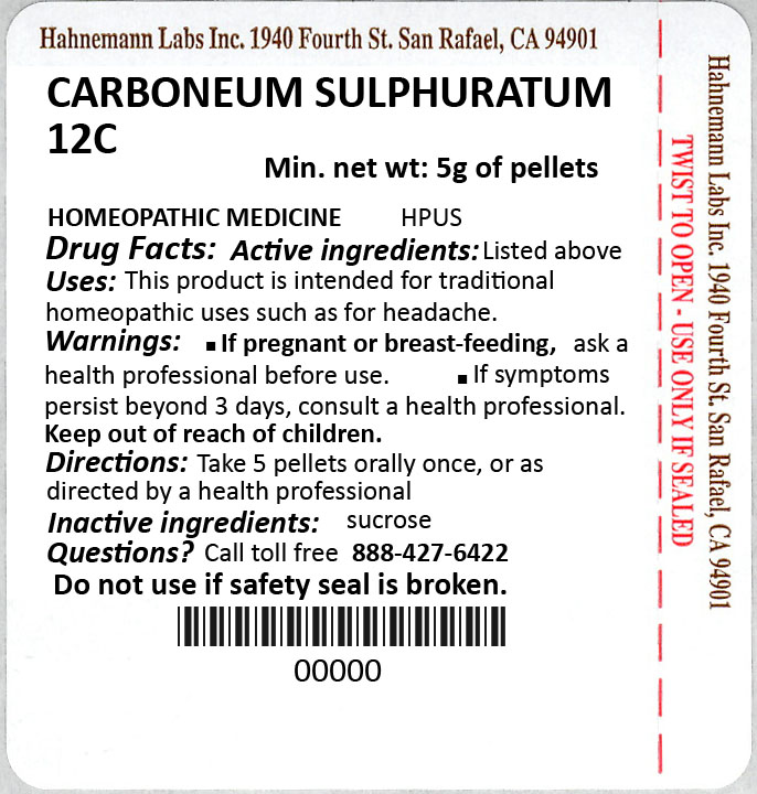 Carboneum Sulphuratum 12C 5g