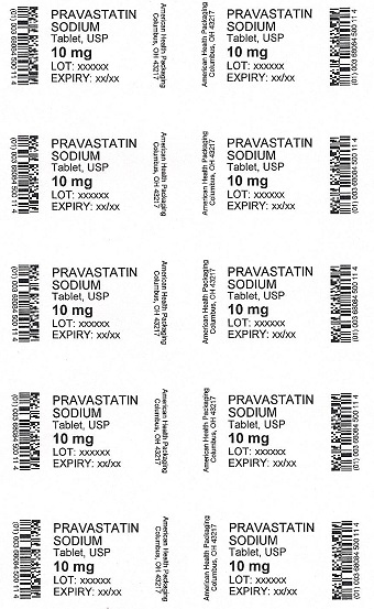 10 mg Pravastatin Blister