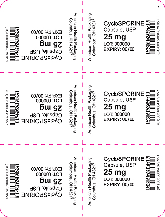 25 mg CycloSporine Capsule Blister