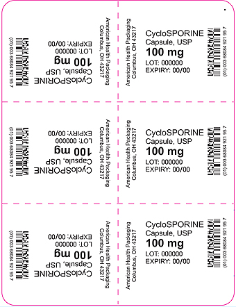 100 mg Cyclosporine Capsule Blister