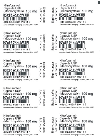 100 mg Nitrofurantoin Macrocrystals Capsule Blister