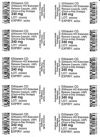 240 mg Diltiazem CD Blister
