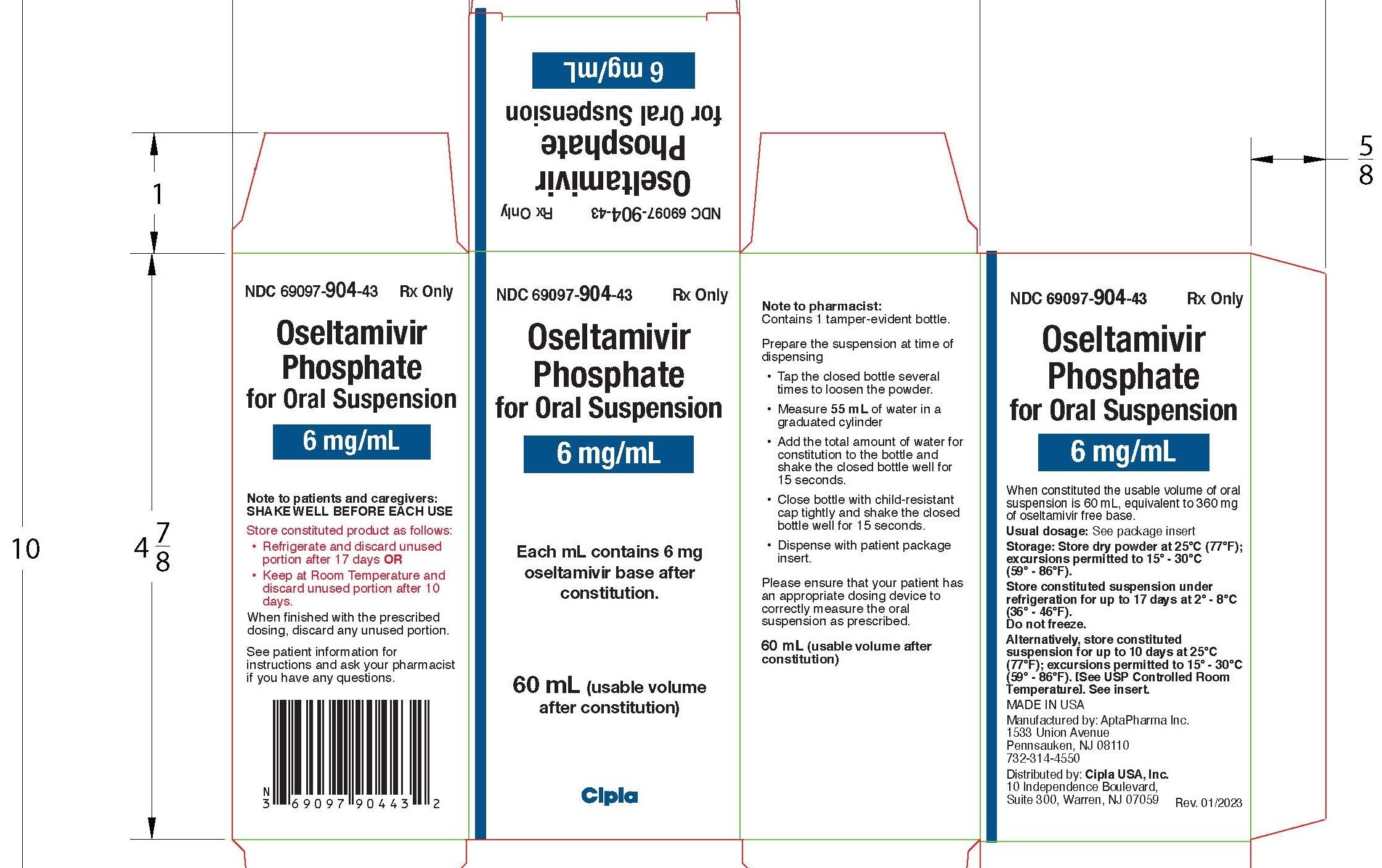 Oseltamivir Phosphate_Carton label