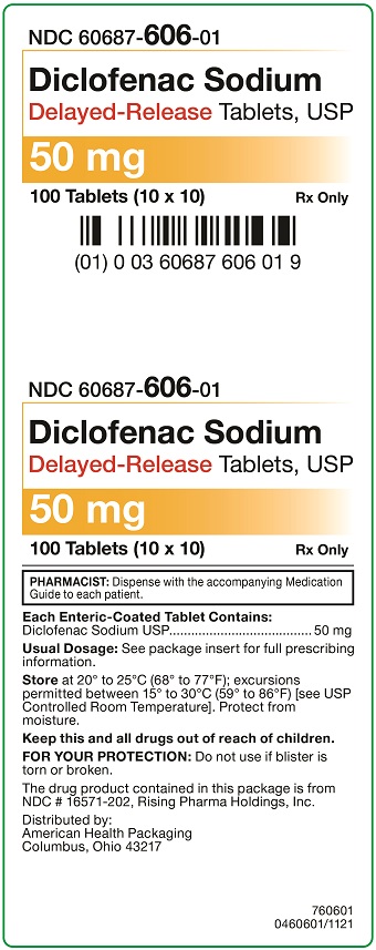 50 mg Diclofenac Sodium Delayed-Release Tablets Carton