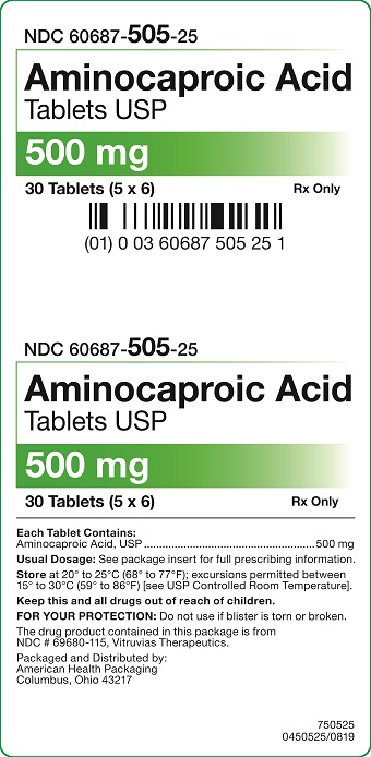 500 mg Aminocaproic Acid Tablets Carton
