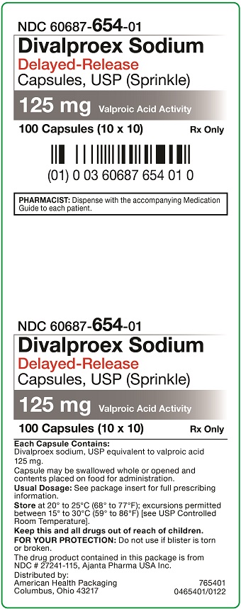 125 mg Divalproex Sodium Delayed-Release Capsules (Sprinkle) Carton