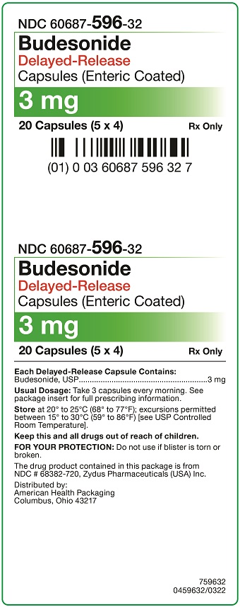 3 mg Budesonide Delayed-Release Capsules (Enteric Coated) Carton