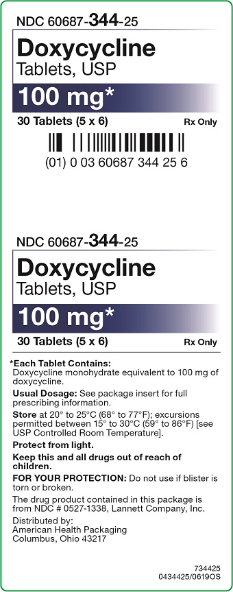 100 mg Doxycycline Tablets Carton