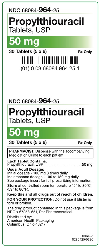 50 mg Propylthiouracil Tablets Carton