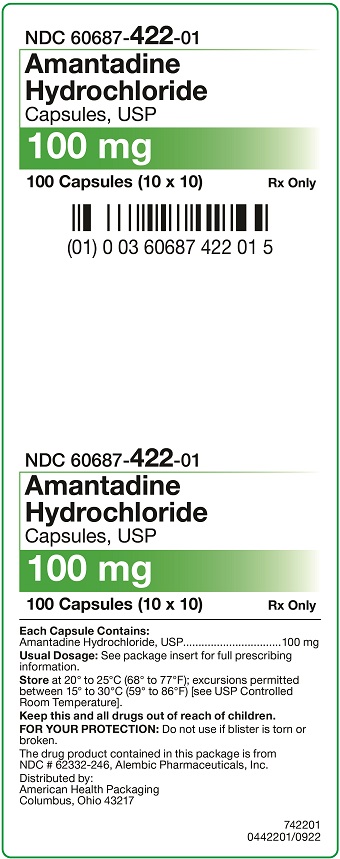 100 mg Amantadine Hydrochloride Capsules Carton