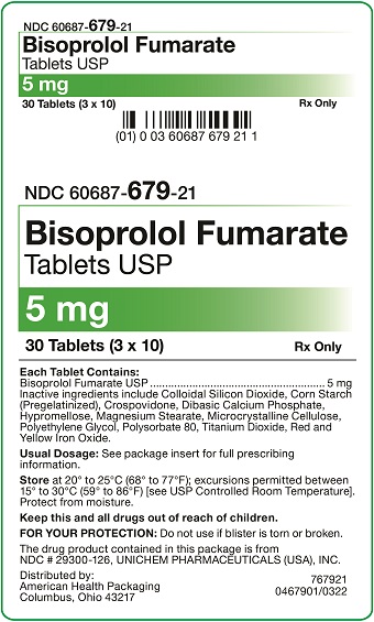 5 mg Bisoprolol Fumarate Tablets Carton