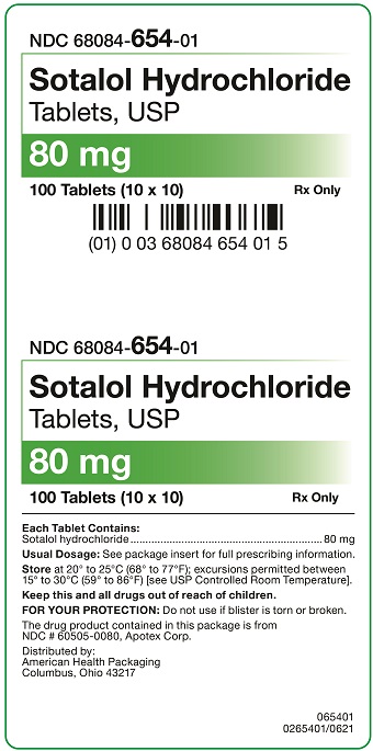 80 mg Sotalol Hydrochloride Tablets Carton