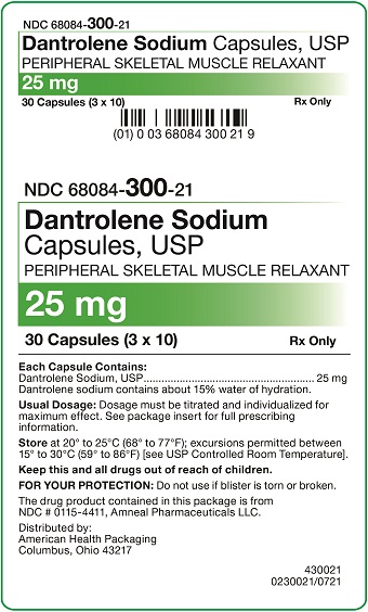 25 mg Dantrolene Sodium Capsules Carton