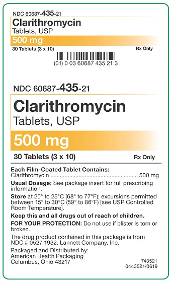 500 mg Clarithromycin Tablets Carton