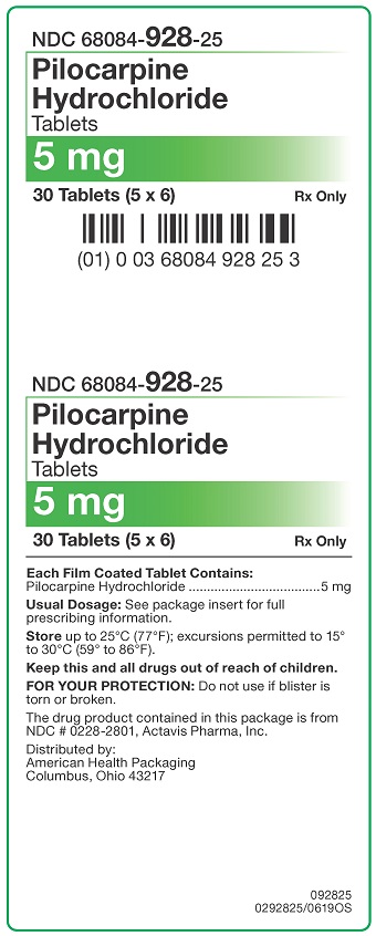 5 mg Pilocarpine Hydrochloride Tablets Carton
