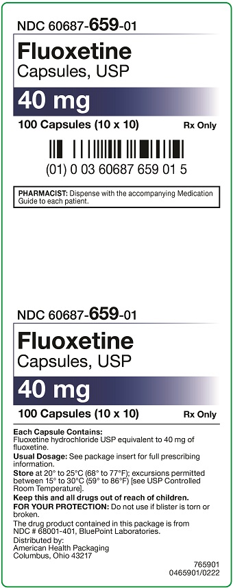 40 mg Fluoxetine Capsules Carton