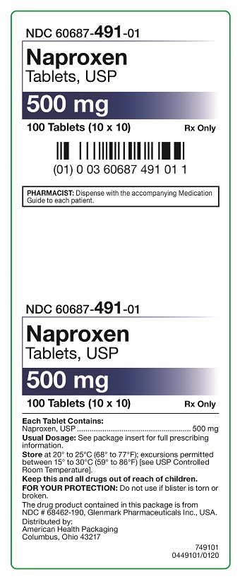 500 mg Naproxen Tablet Carton
