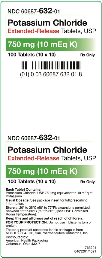 750 mg (10 mEq K) Potassium Chloride Extended-Release Tablets Carton