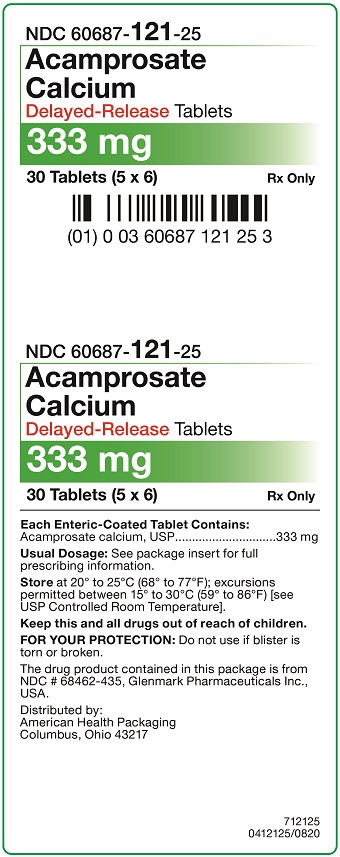 333 mg Acamprosate Calcium DR Tablets Carton