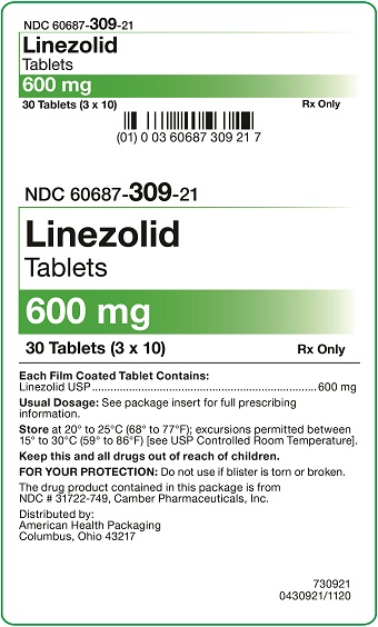 600 mg Linezolid Tablets Carton