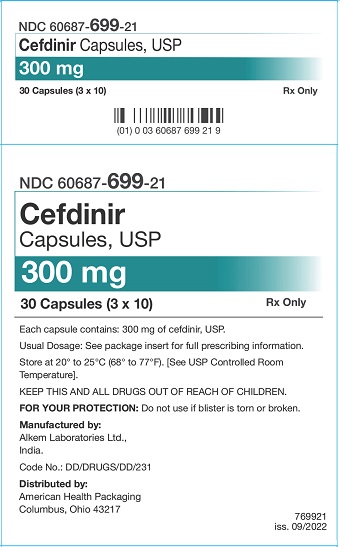300 mg Cefdinir Capsules Carton
