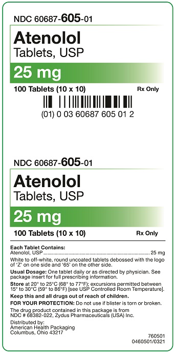 25 mg Atenolol Tablets Carton