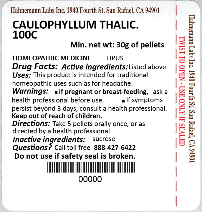 Caulophyllum Thalictroides 100C 30g