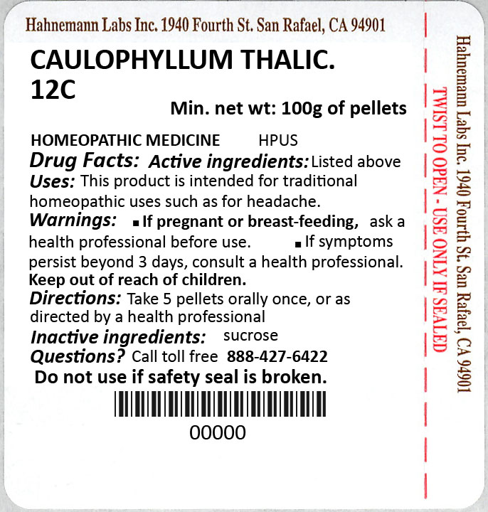 Caulophyllum Thalictroides 12C 100g