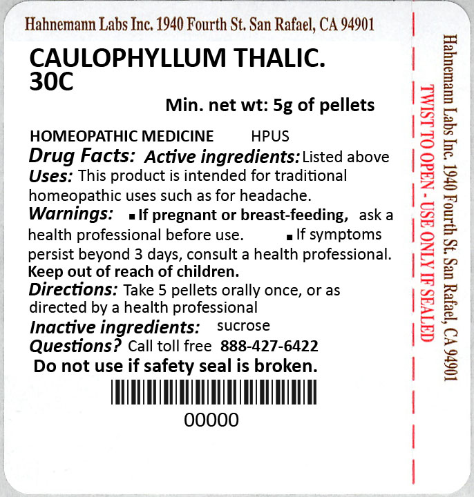 Caulophyllum Thalictroides 30C 5g