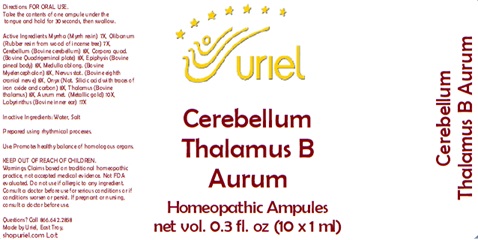 Cerebellum Thalmus B Aurum Ampules