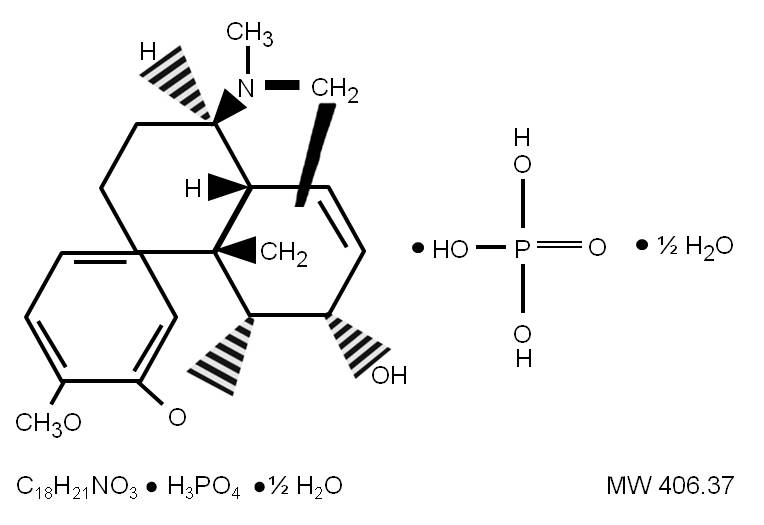 Chemical Structure- Codeine Phosphate