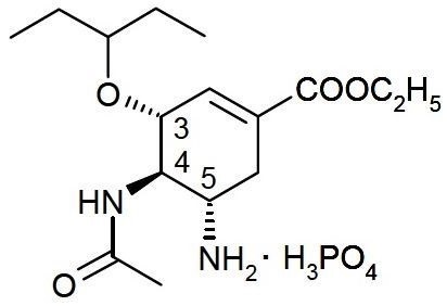 Oseltamivir phosphate_Structure