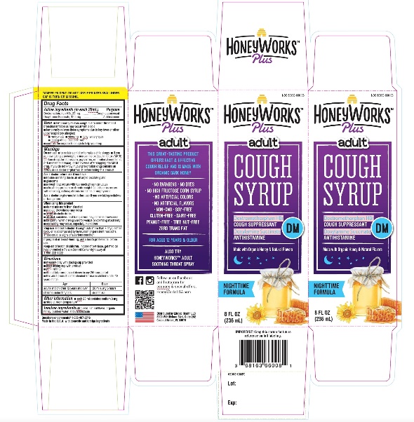 Honeyworks Adult  NT cough DM 8 fl oz (236 ml)