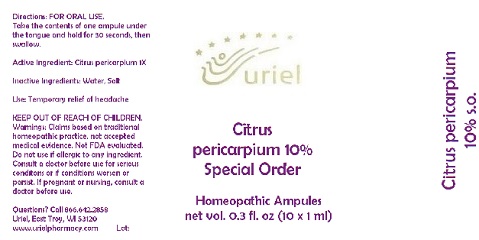 CitrusPericarpium10SpecialOrderAmpules