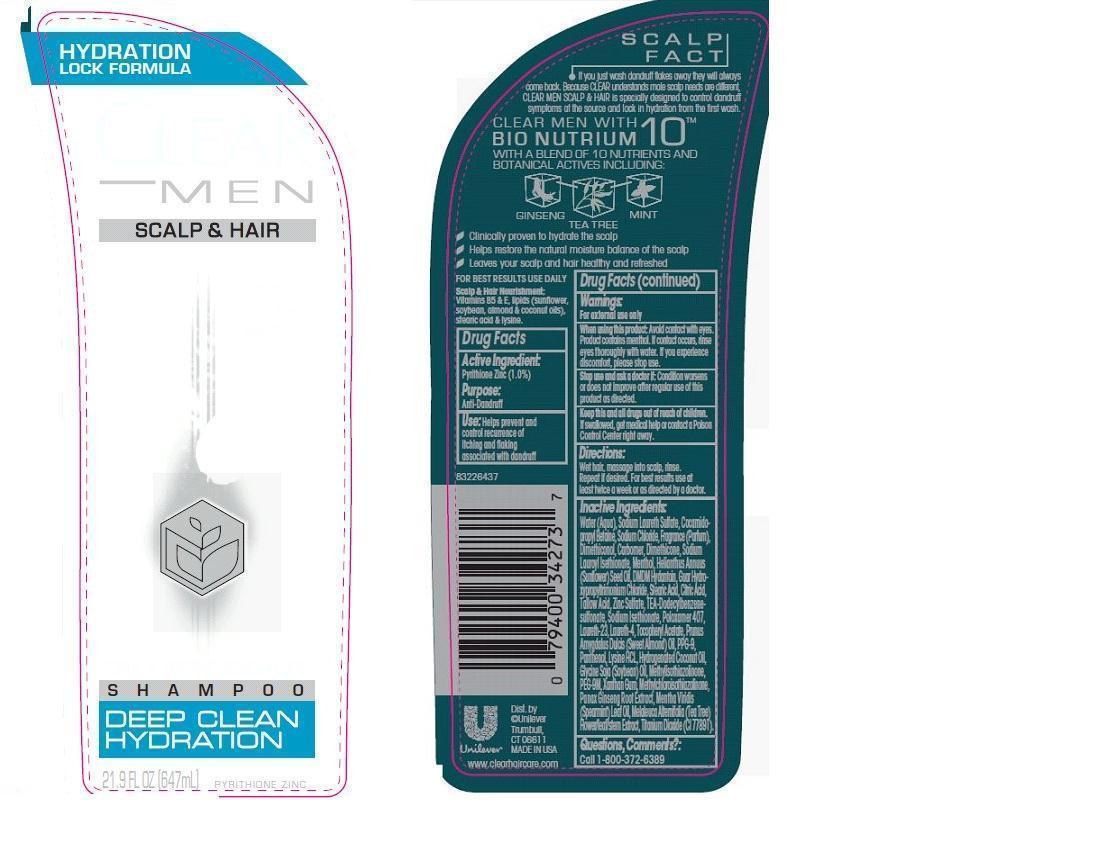 Clear Men Deep Clean Hydration Antidandruff | Pyrithione Zinc Shampoo Breastfeeding