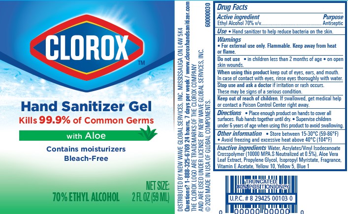 Clorox Hand Sanitizer Gel - 2oz Tube Label NDC: 80714-034-01