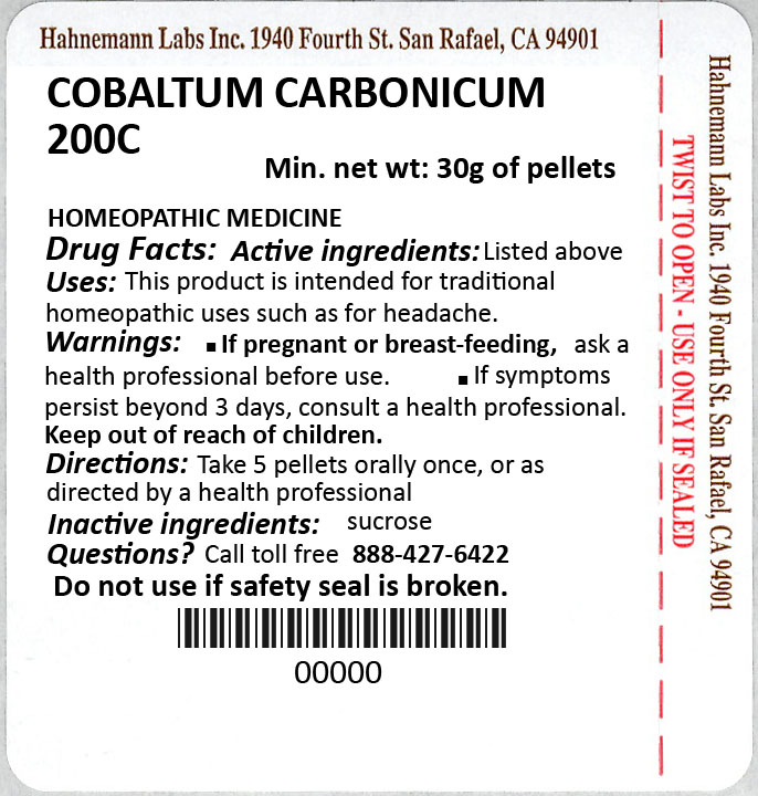Cobaltum Carbonicum 200C 30g