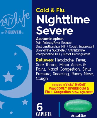 cold and flu Nighttime Severe 6ct