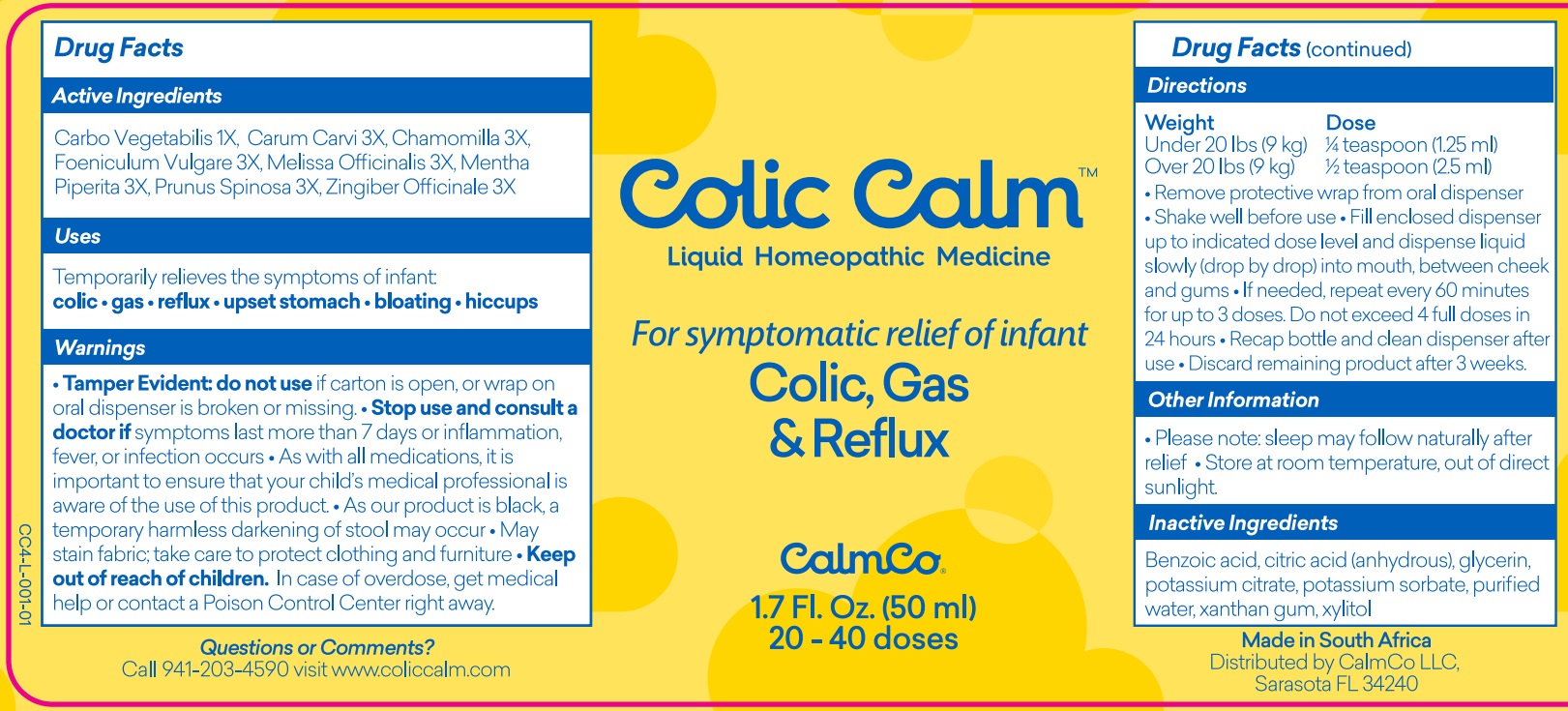 Colic calm label 50