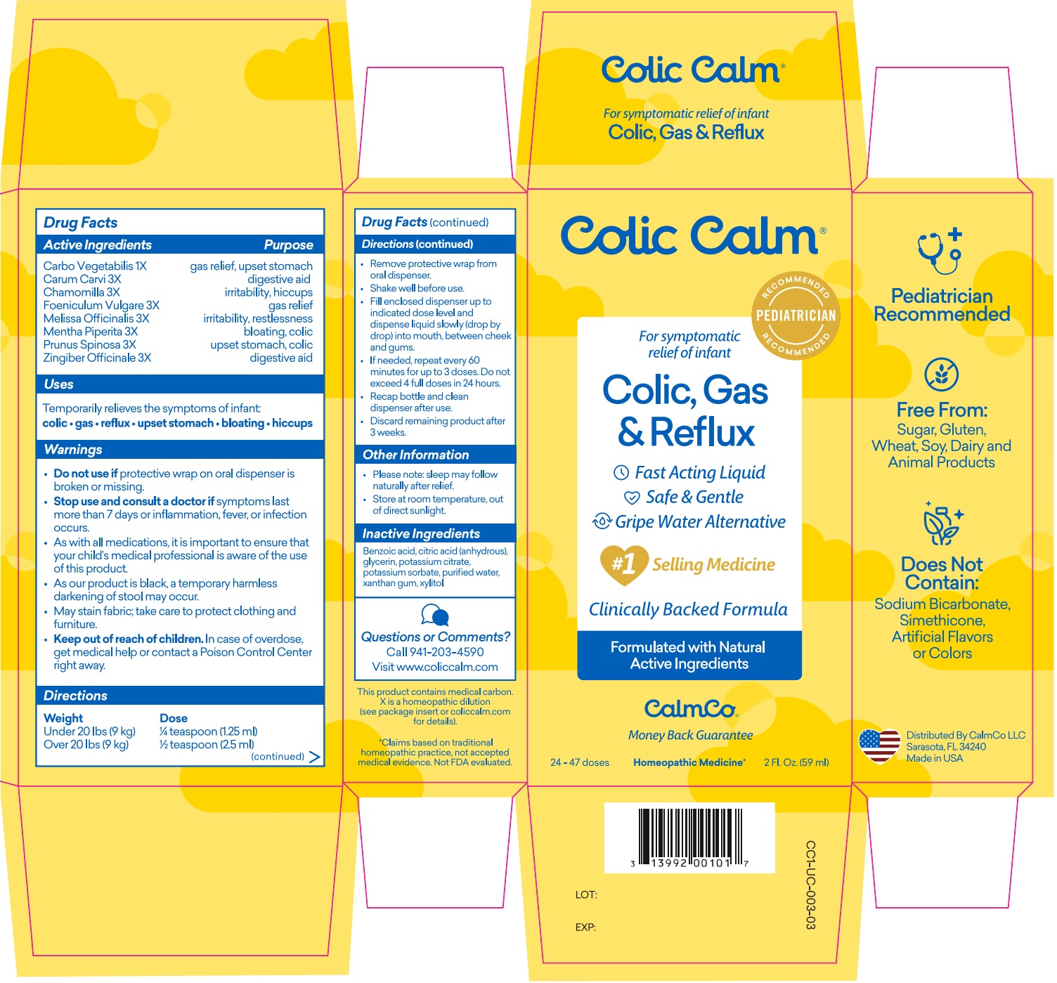 Colic calm label 59