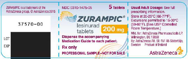 Zurampic 200 mg bottle label