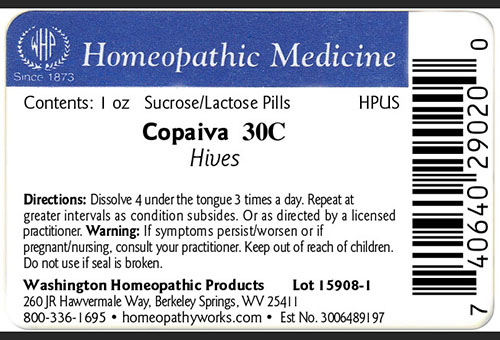 Copaiva label example