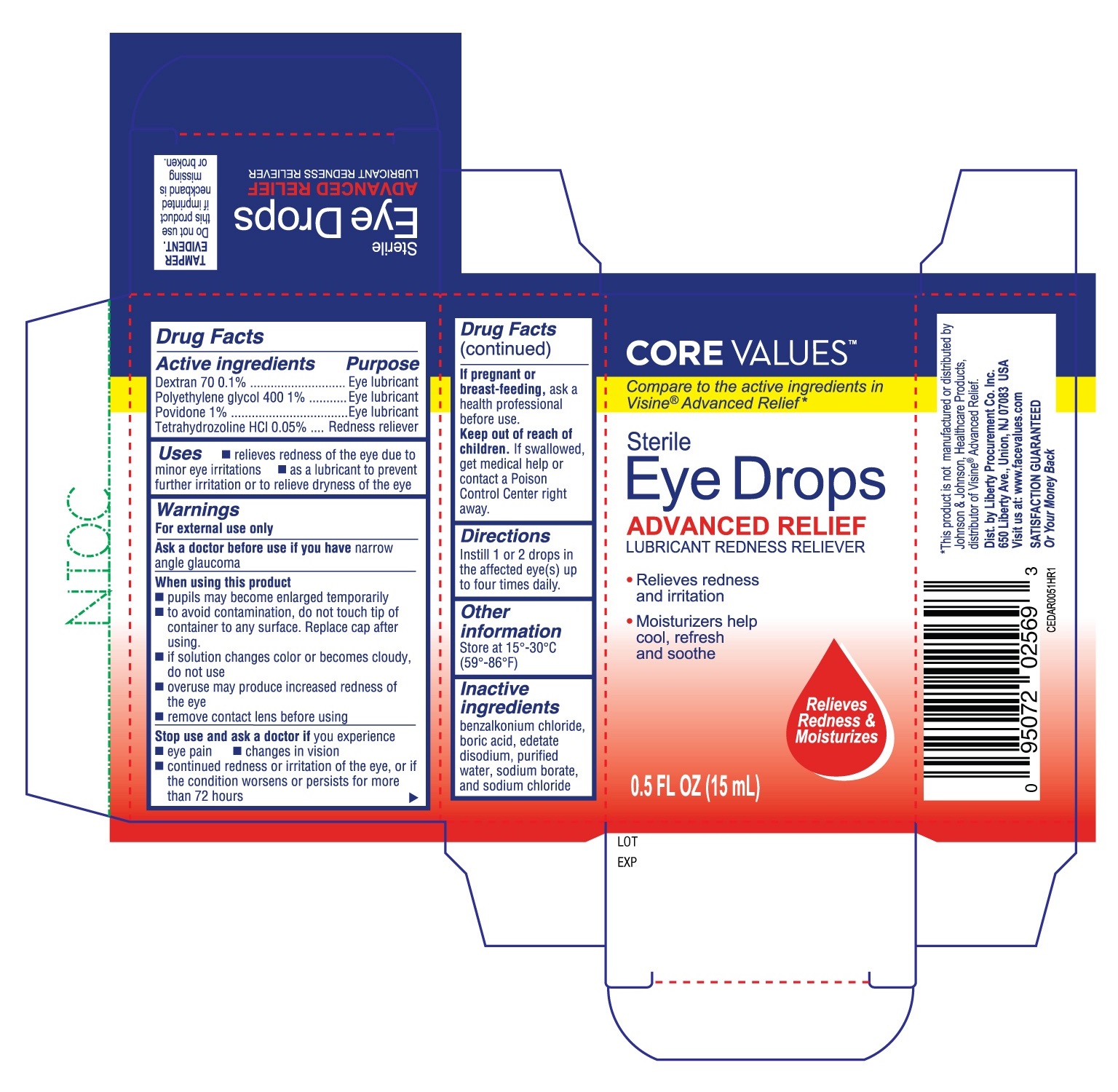 Core Values Eye Drops Advanced Relief