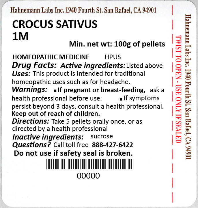 Crocus Sativus 1M 100g