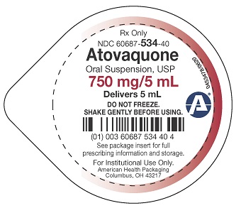 750 mg per 5 mL Atovaquone Oral Suspension Cup