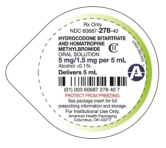 5 mg/1.5 mg per 5 mL Hydrocodone and Homatropine Oral Solution Cup Lid