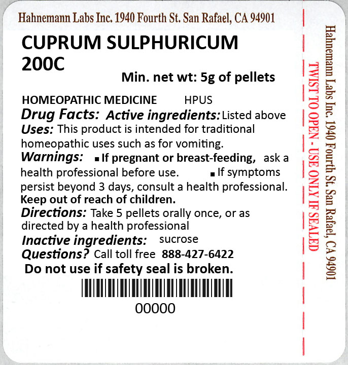 Cuprum Sulphuricum 200C 5g