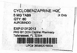 Cyclobenzaprine Hydrochloride Cyclobenzaprine Hydrochloride 7.5 G Breastfeeding